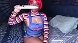 HD Nina Rivera Fucks Herpussy and Ass as Chucky for Halloween snapshot 2