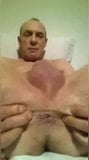 Showing my erect cut cock close up and shooting my spunk snapshot 10