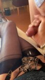 Spunking on Fully Fashioned Nylons in Hotel snapshot 3