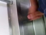 public urinal wank with cumshot snapshot 2