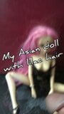 My Asian doll with lilac hair. snapshot 1