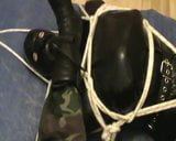 ホッグサックをかけられたラバー奴隷がご主人のブーツの下に-i snapshot 8