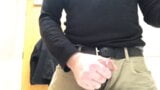 Public bathroom jerk-off and cum snapshot 9