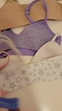 Super cute little star bra gets load. snapshot 11