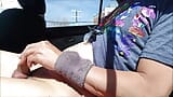 Masturbating in my car after waiting five days to shoot load.  Shoots onto binky and licks it up snapshot 5