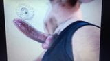 Horse hung skinny Latino edges and licks his own thick cock snapshot 1