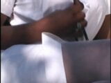 Gorąca nastolatka czarna laska dostaje się z białym kolesiem na zewnątrz snapshot 5