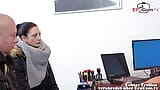 German real couple try risky anal fuck in office and get almost caught snapshot 3