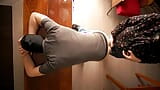 Pegging. Marido fodido brutalmente com vibrador de cinta-caralho snapshot 5