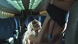 lesbian stewardesses have fun in airplane snapshot 4