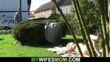 Wife caught her step mom and husband fucking outside snapshot 8