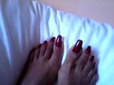 Purple long toenails snapshot 1