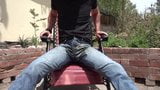 Cum Jeans Part 3 - Wetting the dried cum with piss snapshot 5