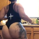 Thunda Claps Ass On Kitchen Table. Redbone Queen snapshot 5