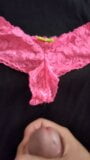 Cum on wife's pink panties snapshot 1