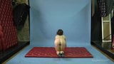 Mila gimnasterka abrindo suas pernas sensuais no chão snapshot 15