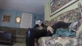 Farting in skintight leather leggings snapshot 12