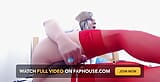 In Red Stockings Dildo Play - Part 3 snapshot 5