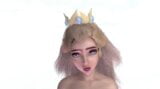 Princess Peach скачет на большом дилдо: пародия на супер хентай Супер snapshot 1