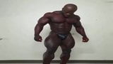 Enorme bodybuilder buigt snapshot 1