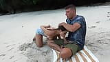 Медитация на пляже закончилась глубоким минетом и большим камшотом! snapshot 10