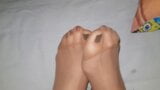 Cum on Nylon feet #2 snapshot 2