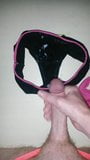 Cumming on black cotton panties snapshot 8