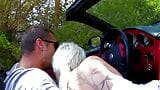 Super hot German blonde loves fucking a hard cock in the car snapshot 1