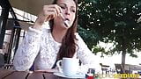 EuroSexDiary European Brunette Gets Big Cumshot All Over snapshot 5