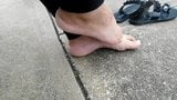 Bresha Foot Kissing & Worship in Public Park snapshot 2