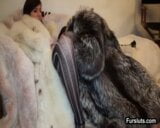 Whit and Fox Fur coat snapshot 3