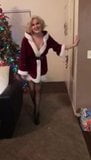 My ex submissive girlfriend singing Santa Baby for me snapshot 5