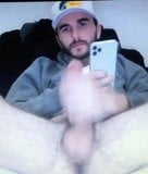 Hot young bearded guy edges huge hung big dick snapshot 3