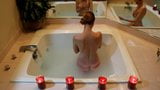 Naked in her bath snapshot 9