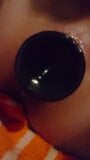 Sissy trains asspussy with black plug in chastity snapshot 2