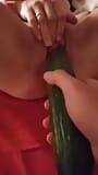 1wife Gets Fucked with Big Cucumber in Holiday House... snapshot 11