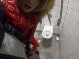 Svenja sucks and gets fucked on highway restroom snapshot 15