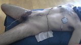 Male tied, edged with vibrator and nipple estim snapshot 11