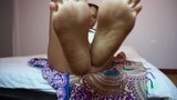 DIRTY FEET Foot Fetish FEMDOM Foot Dom EBONY SOLES Foot JOI snapshot 14