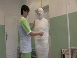 Fully casted mummified girl snapshot 5