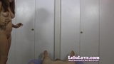 Lelu Love-Toss Condom Riding Creampie snapshot 1