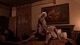 Hot Elven Blonde chevauche une cow-girl en POV: Porno 3D snapshot 1