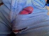 Uncontrolled erection on my ripped jeans snapshot 2