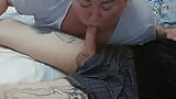 and again the stepson's cock penetrates into my mouth filling it with sperm snapshot 12