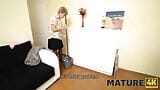 MATURE4K. Granny maid cant wait to be drilled by employer for good job snapshot 4