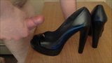 Leather Platform Heels Two Cum Shots snapshot 4