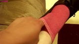 Nadia ballet flats massage, and sock fondling. snapshot 10