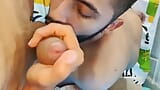 Sucking Fabian Madrid's tasty uncut cock until he cums and fills my mouth snapshot 10