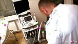 German Curvy Pregnant Teen - Cheating Fuck by Doctor at Gyno Exam snapshot 5