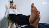 Czech language lesson with a foot slave snapshot 10